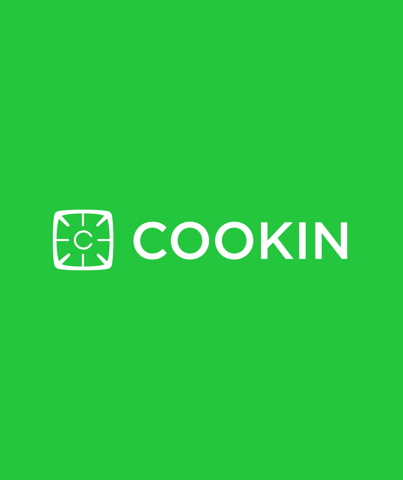 Cooking intimidates beginners. Cookin was a less formal, easier, more relaxed way to start. The logo is an interpretation of a single stove burner as all of our recipes were one-pan or one-pot.